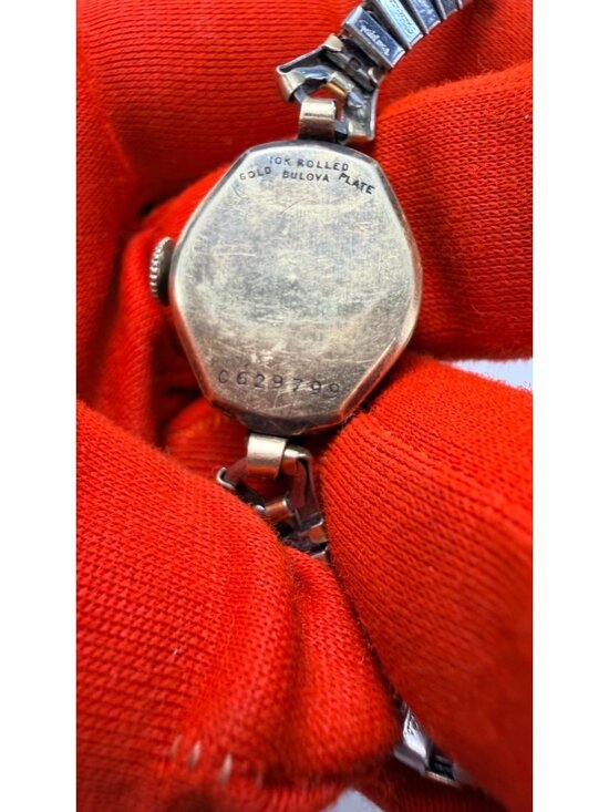 Vintage Bulova Ladies Watch 10K RGP Mechanical Wind Swiss Working Rare main image 6